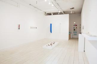 install view of sculptural objects in gallery space