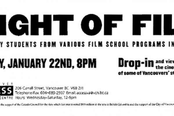 Flyer Night of film