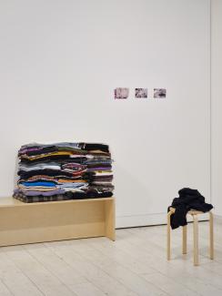 Installation shot of Sidi Chen's piece in the NOW, NEVER exhibit at Access Gallery.