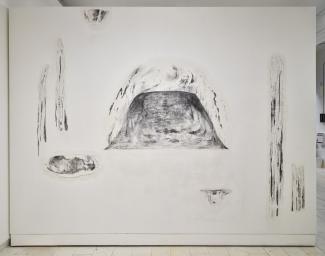 Full frame shot of 'sanding the mudded passages', by Tiffany Law. 